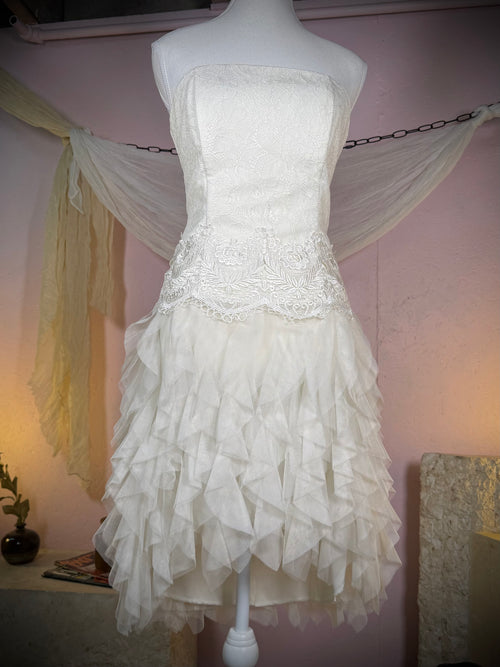 Angel's Veil Ruffle Dress | Small