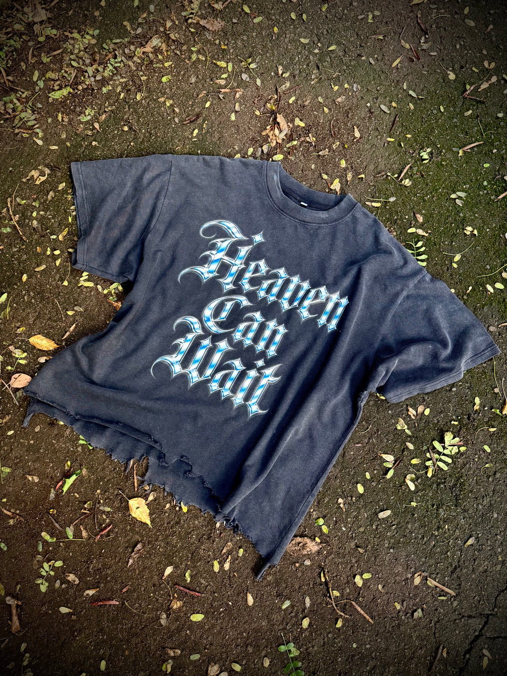 Heaven Can Wait Vintage Wash Distressed T-Shirt