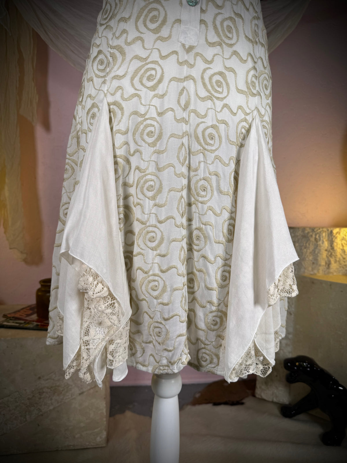 Sunday Mourning Lace Handkerchief Dress | Small-Medium