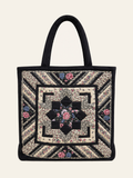 Midnight Garden Patchwork Tote