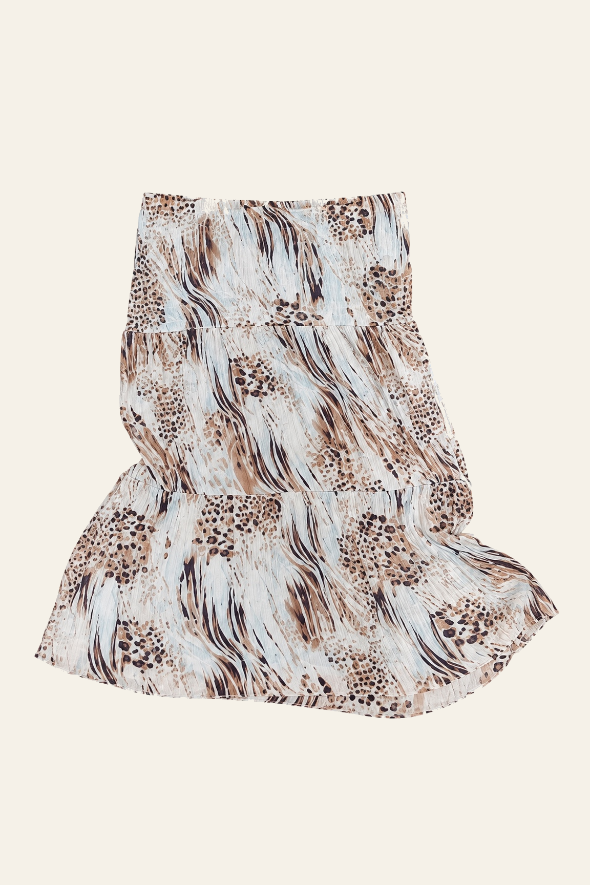 Desert Mirage Tiered Midi Skirt | 1X