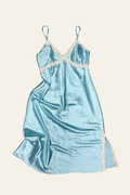 Bluebird Satin Slip Dress | 1X