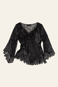 Midnight Bloom Blouse | 2X
