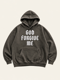 God Forgive Me Oversize Fleeced Hoodie