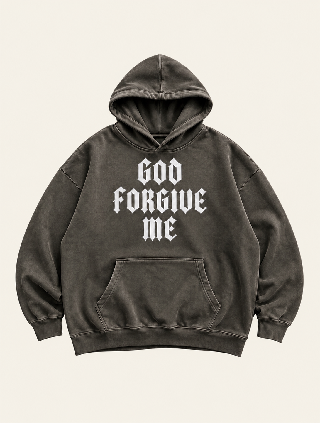 God Forgive Me Oversize Fleeced Hoodie