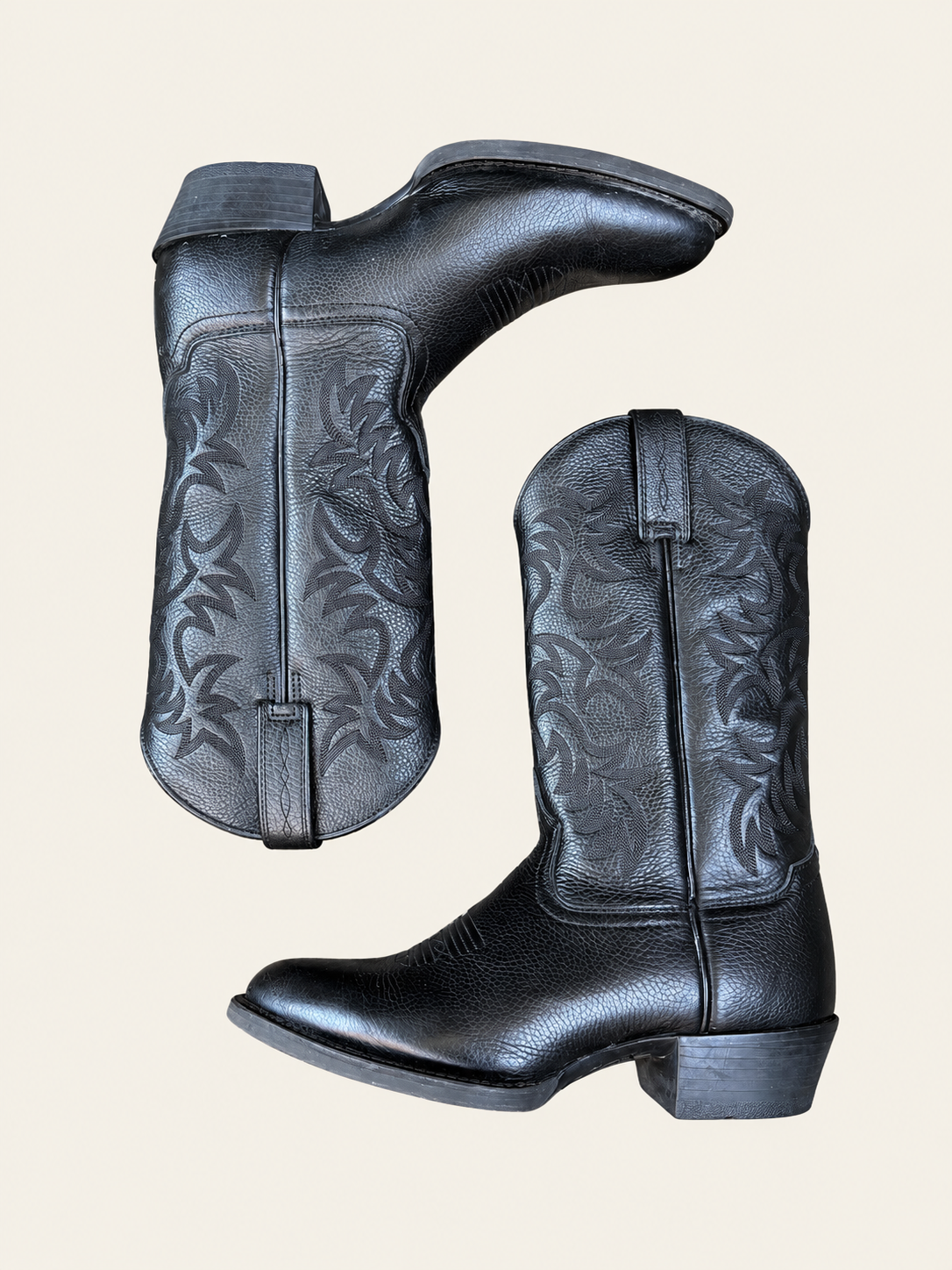 Ariat Black Leather Cowboy Boots | Men’s 9